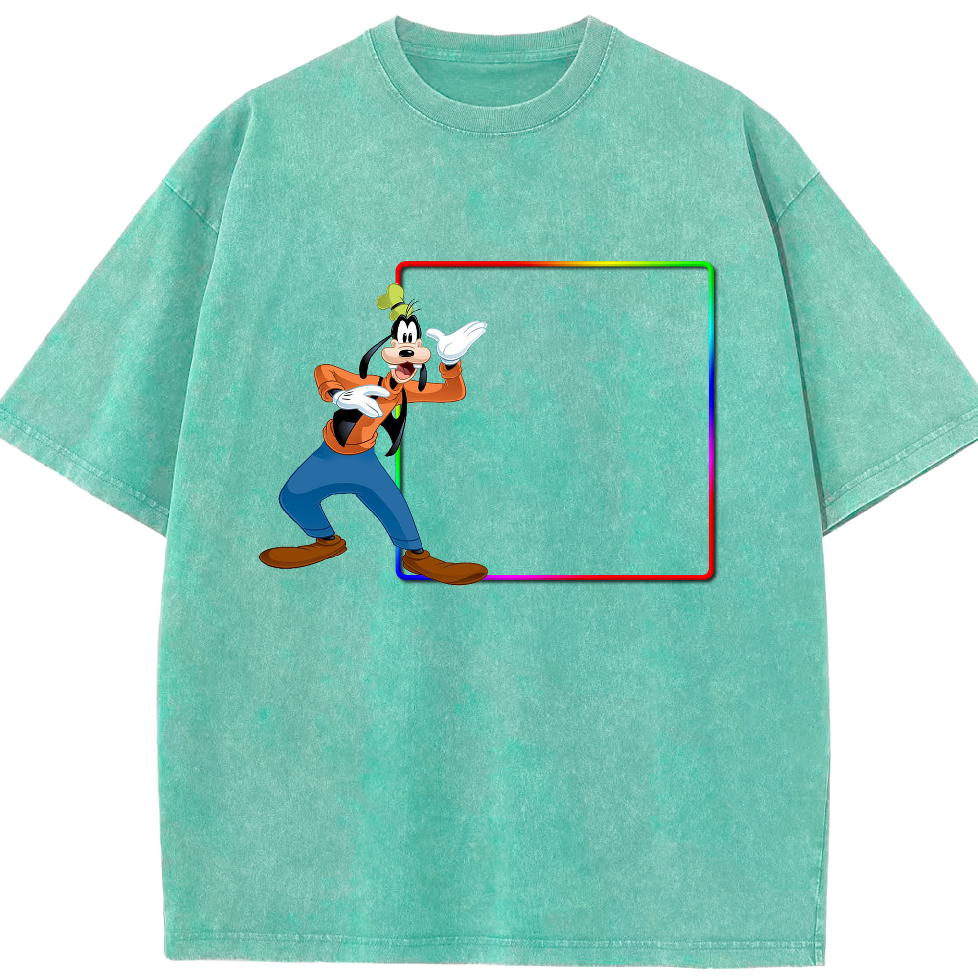 （画像用） ミッキーマウス Mickey Mouse 綿100% ヴィンテージ風 半袖Tシャツ（フロントプリント）